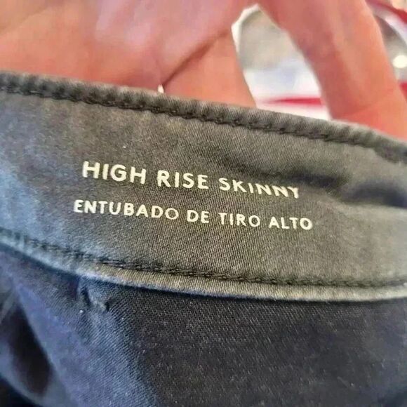 Universal Thread Women's Charcoal Gray Cotton/Poly/Spandex High Rise Skinny Jean - Picture 7 of 13